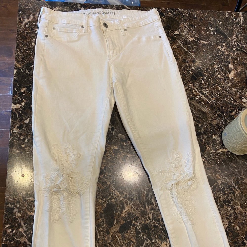 Articles of Society white jeans
